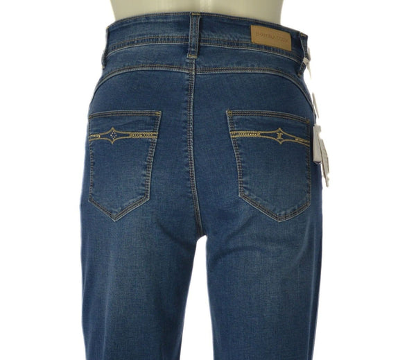 JEANS DONNA VITA ALTA CINQUE TASCHE MISTO COTONE  EMANUELA COSTA ART. EC6764