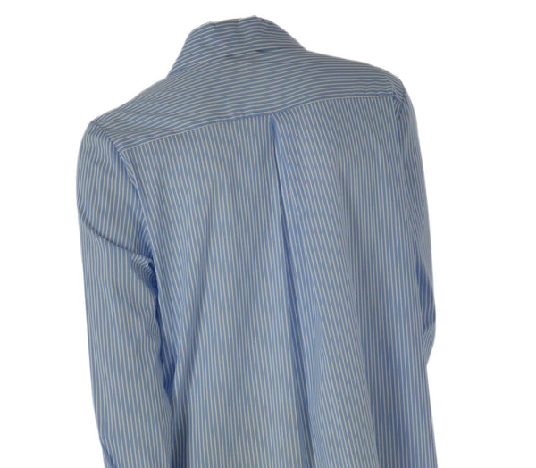 CAMICIA DONNA MANICA LUNGA FANTASIA A RIGHE MISTO COTONE  EMANUELA COSTA ART. 1182-25