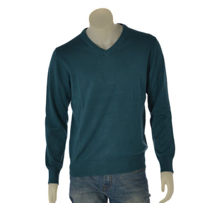 MAGLIONE COTONE PURO UOMO SCOLLO A V  HENRY BARROWS ART. MU0334