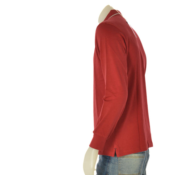 POLO UOMO COTONE PURO LOGO MANICA LUNGA  IL GRANCHIO ART. 51MGR47