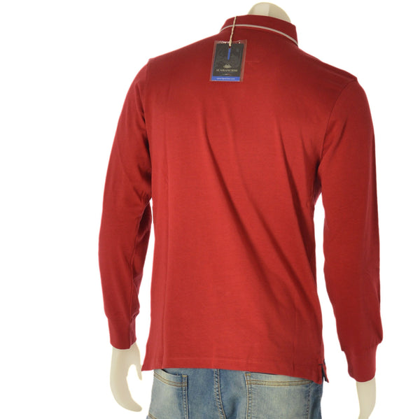 POLO UOMO COTONE PURO LOGO MANICA LUNGA  IL GRANCHIO ART. 51MGR47