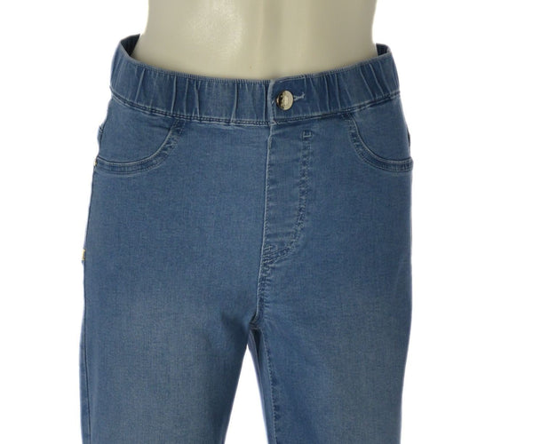 JEGGINGS JEANS DONNA TASCHE STRASS ELASTICO EMANUELA COSTA ART. EC6758