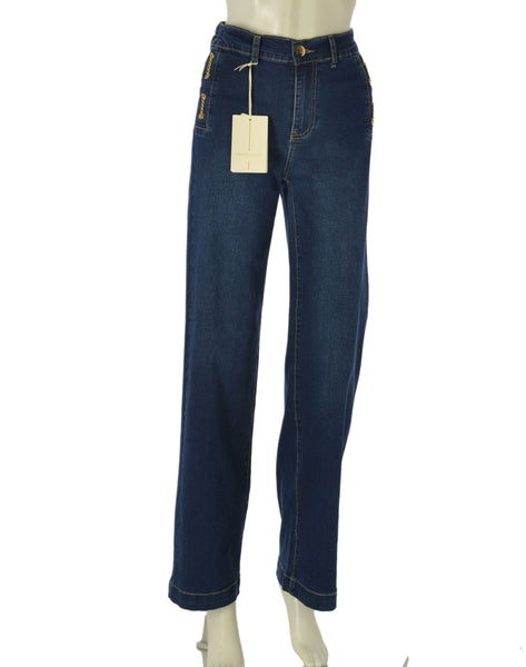 JEANS DONNA EMANUELA COSTA PALAZZO TASCHE ELASTICO ART. EC6752