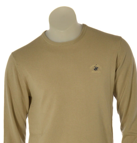 MAGLIONE UOMO BEVERLY HILLS POLO CLUB PARICOLLO POLSINI COTONE LOGO ART. M43440