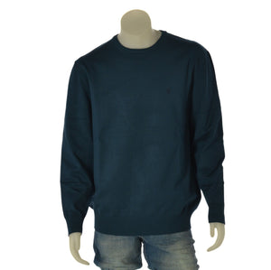 MAGLIONE UOMO COVERI TAGLIE OVER GIROCOLLO BASICO LOGO ART. OTR1765
