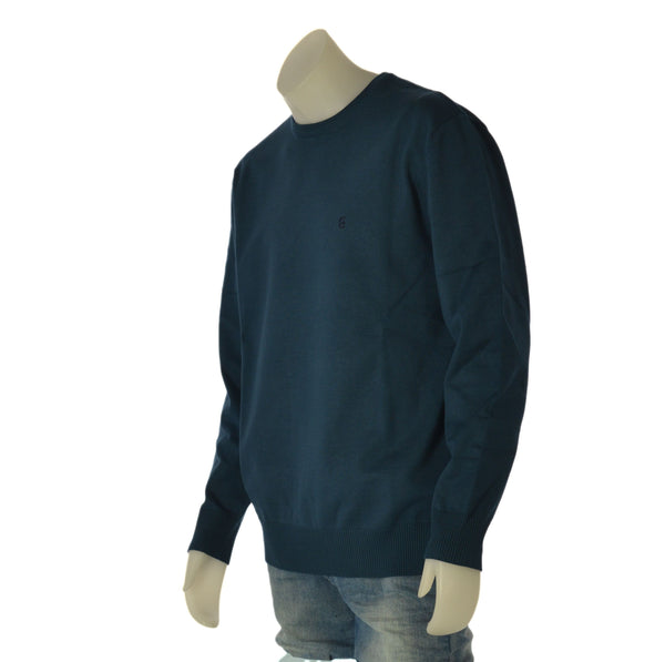 MAGLIONE UOMO COVERI TAGLIE OVER GIROCOLLO BASICO LOGO ART. OTR1765