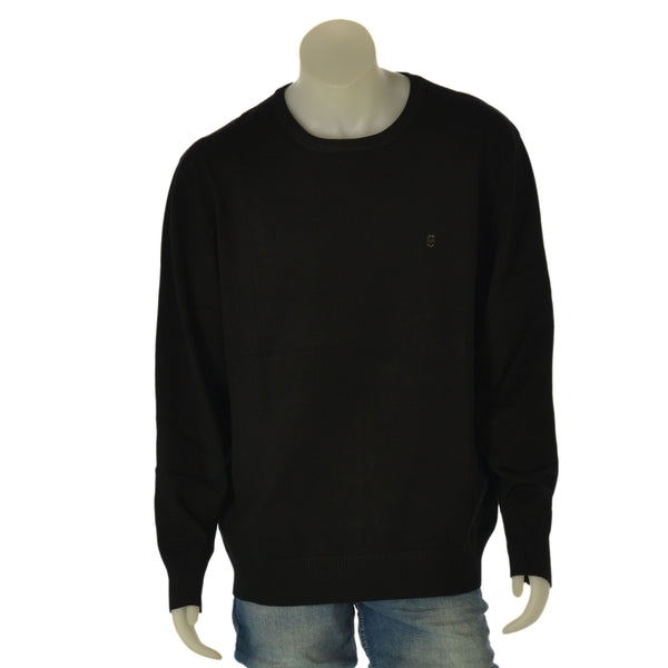 MAGLIONE UOMO COVERI TAGLIE OVER GIROCOLLO BASICO LOGO ART. OTR1765