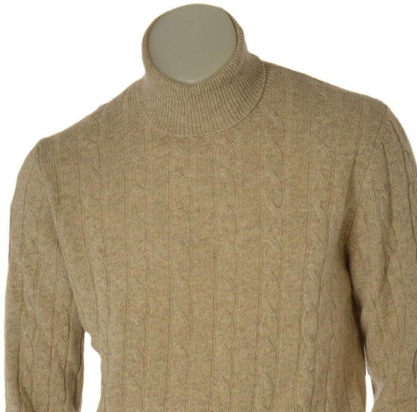 MAGLIONE UOMO ENRICO COVERI DOLCEVITA TRECCE LANA ART. EC136