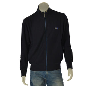 FELPA GARZATA UOMO IL GRANCHIO COLLO ALTO FRENCH TERRY FULL ZIP TASCHE COTONE ART.54FGR132