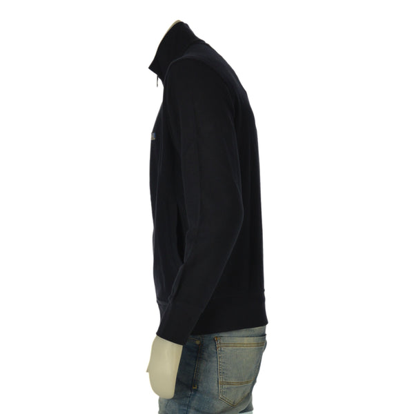 FELPA GARZATA UOMO IL GRANCHIO COLLO ALTO FRENCH TERRY FULL ZIP TASCHE COTONE ART.54FGR132