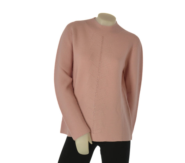 MAGLIONE DONNA RIVA TRICOT GIROCOLLO MOTIVO AL CENTRO LANA ART. B315611