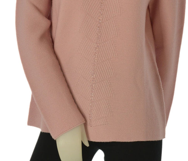 MAGLIONE DONNA RIVA TRICOT GIROCOLLO MOTIVO AL CENTRO LANA ART. B315611