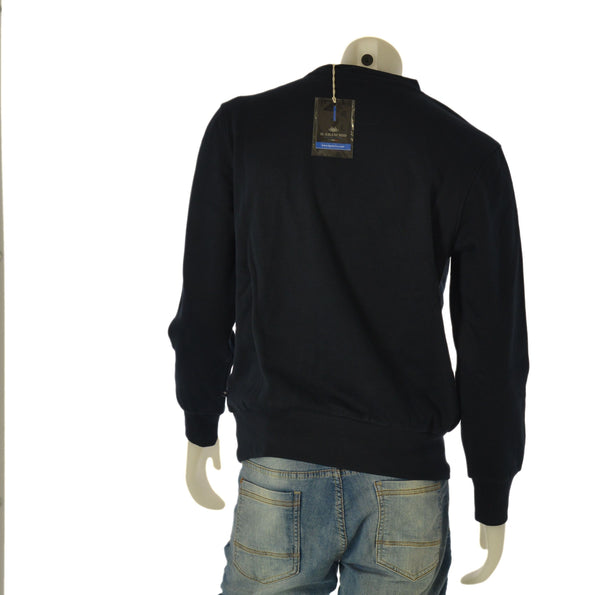 FELPA UOMO IL GRANCHIO FELPATA GIROCOLLO POLSINI LOGO ART. GR1029