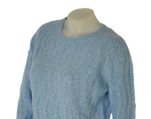 MAGLIONE DONNA RIVA TRICOT GIROCCOLLO MOTIVO TRAFORI ART. B315320