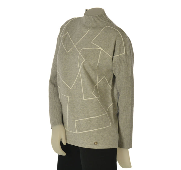 MAGLIONE DONNA RIVA TRICOT LUPETTO RICAMI ART. B315302