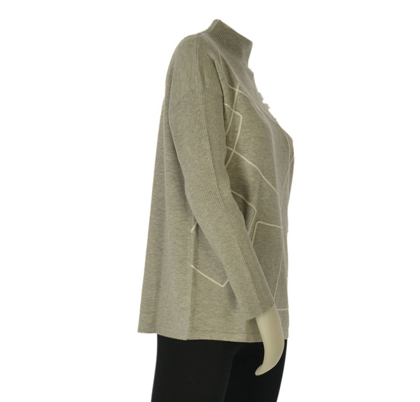 MAGLIONE DONNA RIVA TRICOT LUPETTO RICAMI ART. B315302