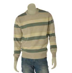 MAGLIONE UOMO SPORTING MARE GIROCOLLO FANTASIA RIGHE LANA ART. 3200/80
