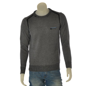 MAGLIONE UOMO CONSENSO GIROCOLLO TOPPE TASCHINO ART. 4357 225