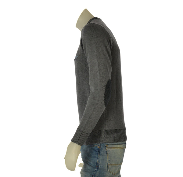 MAGLIONE UOMO CONSENSO GIROCOLLO TOPPE TASCHINO ART. 4357 225