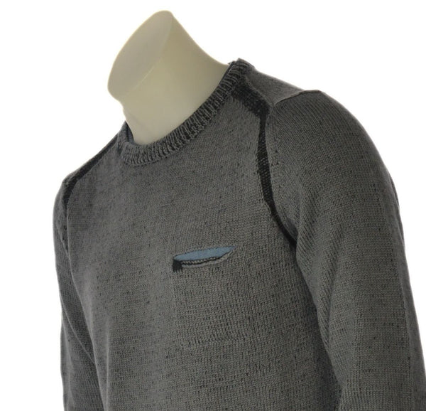 MAGLIONE UOMO CONSENSO GIROCOLLO TOPPE TASCHINO ART. 4357 225