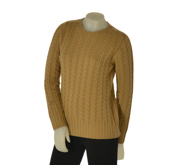 MAGLIONE DONNA VALERIE GIROCOLLO TRECCE LANA MERINO EXTRAFINE ART. 1144