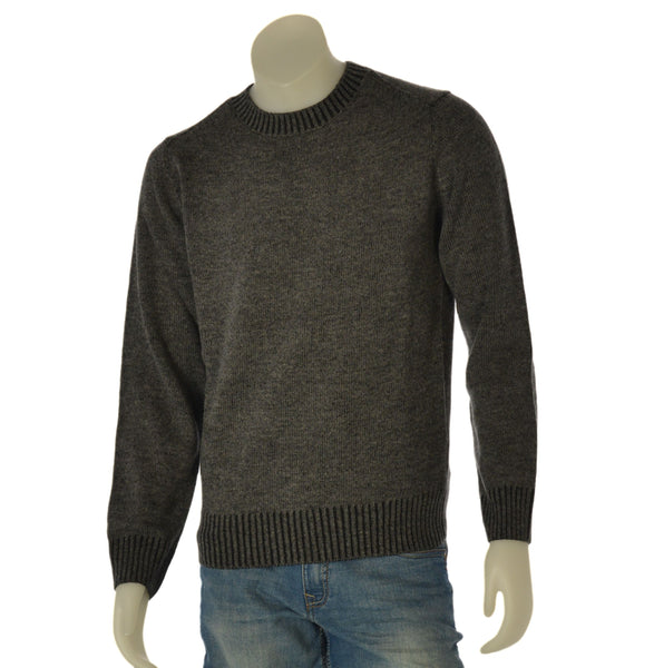MAGLIONE UOMO CONSENSO GIROCOLLO MELANGE TOPPE LANA  ART. 4155 225