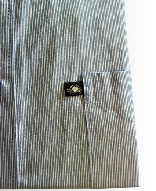 CAMICIA UOMO GRANCHIO VESTIBILITA REGOLARE PURO COTONE COLLO CON BOTTONCINI TASCHINO ART PONTE