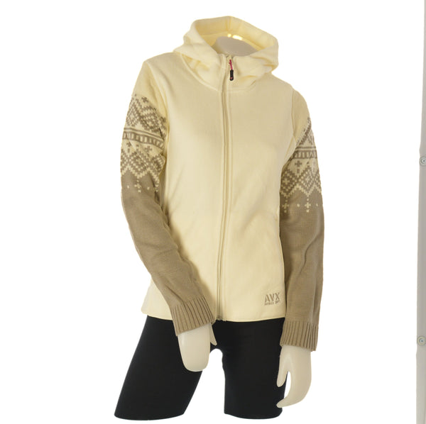 PILE DONNA AVIREX ZIP TASCHE POLSINI MAGLIA CAPPUCCIO ART.AXW528