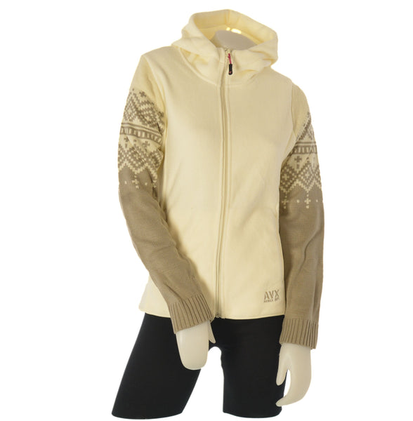 PILE DONNA AVIREX ZIP TASCHE POLSINI MAGLIA CAPPUCCIO ART.AXW528