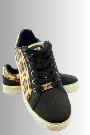 Lumberjack : Sneakers donna tessuto animalier e inserti sintetici STRINGHE E LACCI ART SAFIYA