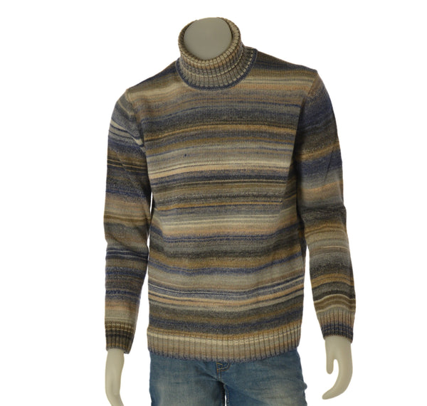 MAGLIONE UOMO  ENRICO COVERI DOLCEVITA FANTASIA LANA ART. EC246