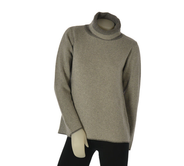 MAGLIONE DONNA TENEREZZA COLLO ANELLO PUNTINATO ART. 21382