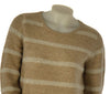MAGLIONE DONNA GAIA B GIROCOLLO RIGHE  LUREX MICRO PAILLETTES ART. 315