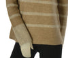 MAGLIONE DONNA GAIA B GIROCOLLO RIGHE  LUREX MICRO PAILLETTES ART. 315