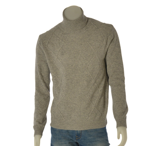 MAGLIONE UOMO ENRICO COVERI DOLCEVITA LAVORATO ROMBI LANA ART. EC135