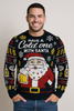 MAGLIONE UOMO DONNA GIROCOLLO NATALE BABBO NATALE BIRRA MARCA JULE ART.LED6