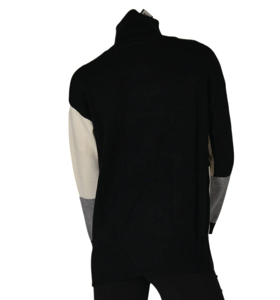 MAGLIONE DONNA DOLCEVITA QUADRI SPACCHI VISCOSA ART. 3083 MARCA GRIFFAI