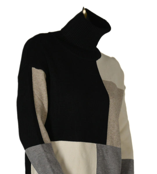 MAGLIONE DONNA DOLCEVITA QUADRI SPACCHI VISCOSA ART. 3083 MARCA GRIFFAI