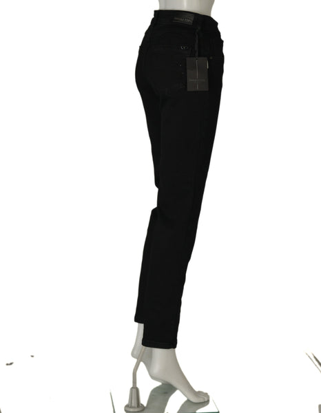 JEANS DONNA CINQUE TASCHE BOTTONE CERNIERA MARCA EMANUELA COSTA ART. EC 6628