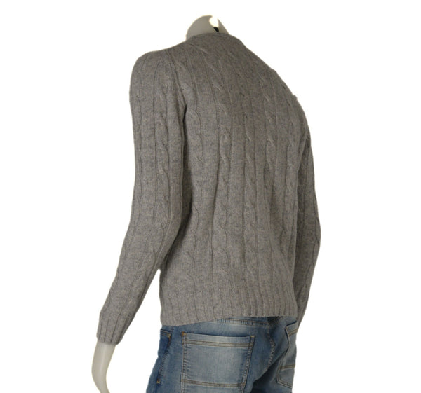 MAGLIONE UOMO RAGAZZO TRECCE GIROCOLLO MARCA GRANCHIO ART. GR1452