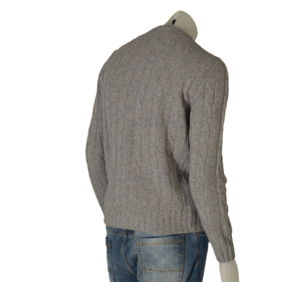 MAGLIONE UOMO RAGAZZO TRECCE GIROCOLLO MARCA GRANCHIO ART. GR1452