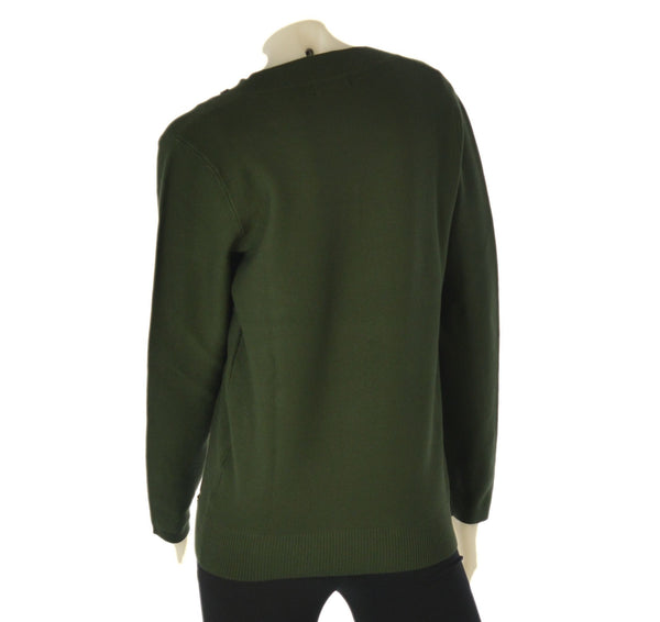 MAGLIONE DONNA SCOLLO POLSINIMFASCIA APPLICAZIONI MARCA COVERI ART. DC823