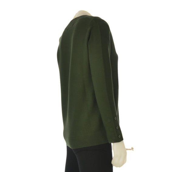 MAGLIONE DONNA SCOLLO POLSINIMFASCIA APPLICAZIONI MARCA COVERI ART. DC823