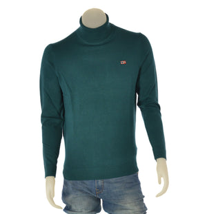 MAGLIONE UOMO DOLCEVITA POLSINI FASCIA RASATO LOGO MARCA SCUOLA NAUTICA ART. 133102