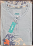 PIGIAMA DONNA PURO COTONE SERAFINO BOTTONI POLSINI PALME INFIORE ART. MLA651677