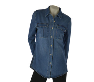 CAMICIA DONNA RAGAZZA JEANS MARCA EMANUELA COSTA ART. EC1006