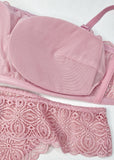 COMPLETO INTIMO DONNA PIZZO ELASTICIZZATO REGGISENO FASCIA BRASILIANO INFIORE ART. 2326