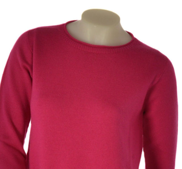 MAGLIONE DONNA RAGAZZA GIROCOLLO LANA TASCHINI MARCA APRICOT ART.Z9147/BOT