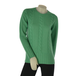 MAGLIONE DONNA RAGAZZA LANA GIROCOLLO TRECCE MARCA VALERIA GHITTORI ART. 1071