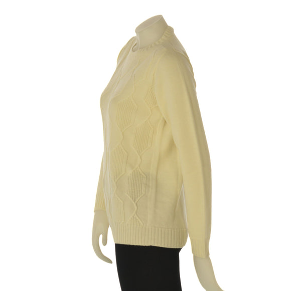 MAGLIONE DONNA RAGAZZA LANA GIROCOLLO LAVORATO MARCA VALERIA GHITTORI ART. 1049